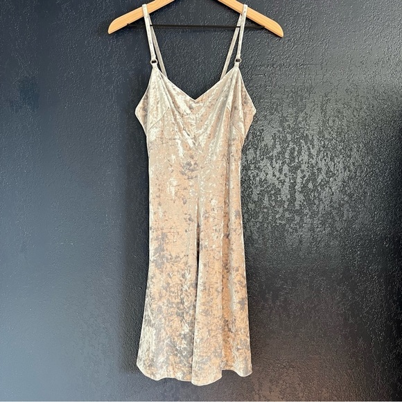 Calvin Klein Velvet Spaghetti Strap Dress - Picture 1 of 5